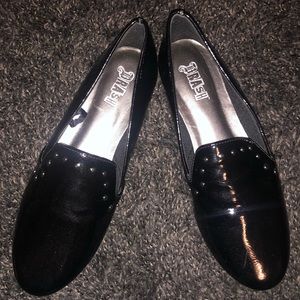 Black loafers